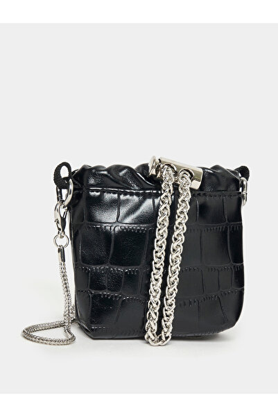 Styli حقيبة دلو صغيرة مزينة بسلسلة