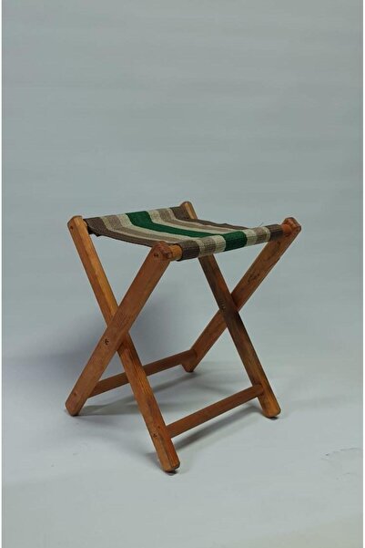 Mavienerji Ahşap Katlanır Bez Tabure Mangal Kamp Plaj Piknik Balıkcı Taburesi...