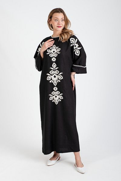 Hatun Atila Rochie lungă brodata Crochet Süzene Mărime Plus - 5091 - B