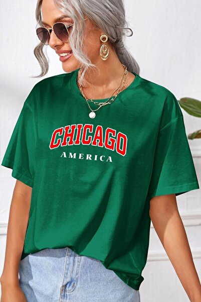 trendypassion Tricou unisex cu imprimeu Chiago