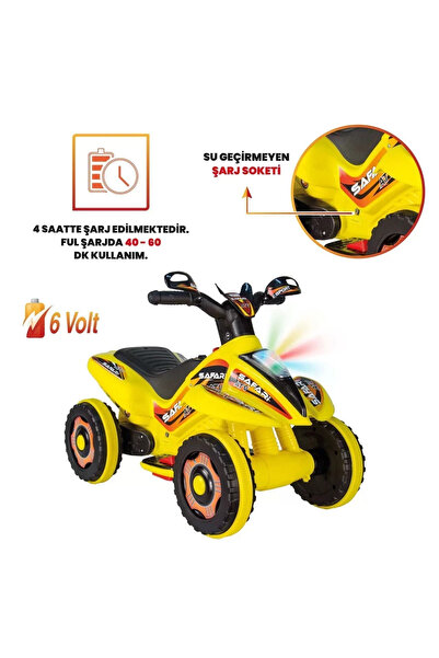 UJ Toys Uzaktan Kumandalı Akülü Atv 6v Safari 2-4 Yaş