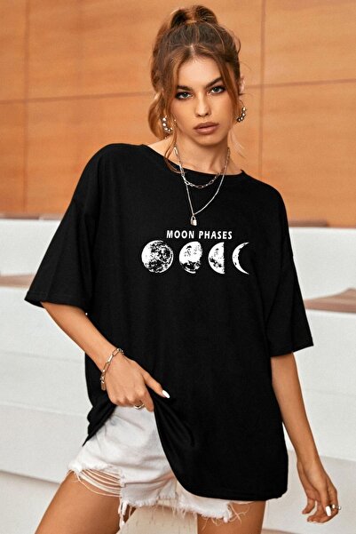 trendypassion Tricou unisex cu imprimeu Moon Phases