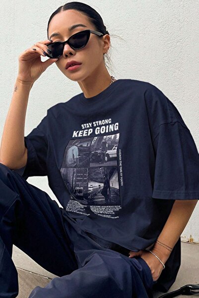 trendypassion Tricou unisex cu design imprimat KeepGoing