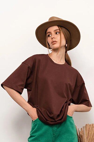 trendypassion Unisex Βαμβακερό Oversize Basic Tshirt