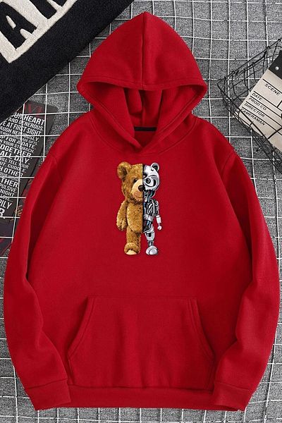 trendypassion Unisex Boys Bear Printed Sweatshirt