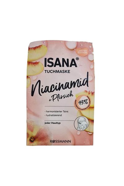 ISANA Niacinamide and Peach Paper Mask