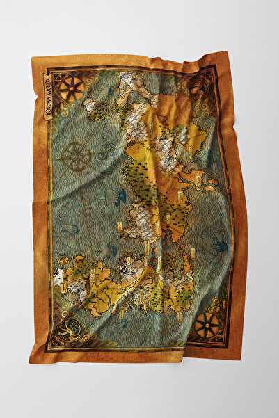 Vagonik Game Of Thrones - Known World Map Wall Cover Rug