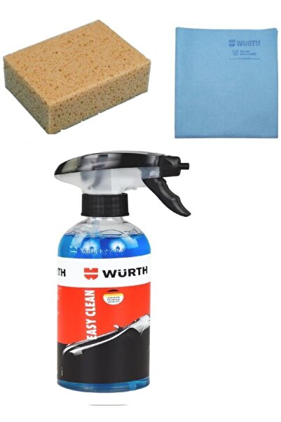 Würth Tvet 3 Lü Set Süngeri, Sentetik Güderi Bez, Susuz Oto Temizleme Spreyi ...