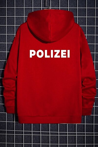 trendypassion Hanorac Polizei Imprimat pe spate unisex