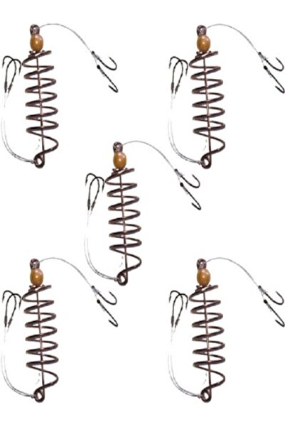 SAFARİ AV BAYİ SBS Bronz Renkli Tek Boncuklu Sazan Yayı 4 Iğneli (1 No Iğne) 5 Adet