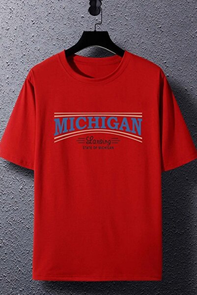 trendypassion Tricou cu imprimeu unisex State Of Michigan