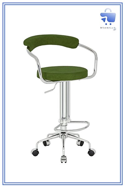 bluetick White Furniture Nessa Tekerlekli Bar Sandalyesi Blu1765