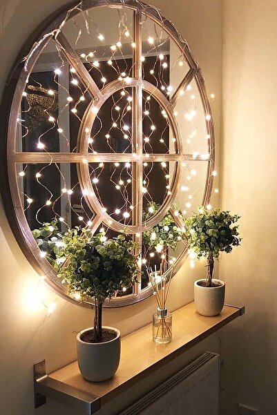 STLIFE Günışığı Led Işıklı Peri Tel Led Peri Led Işık 5 Metre (sarı) Pilli Ay...