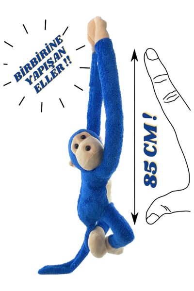 WOODROFFE Elleri Yapışan Oyun Ve Uyku Arkadaşı Peluş Maymun Oyuncak Sarılan M...