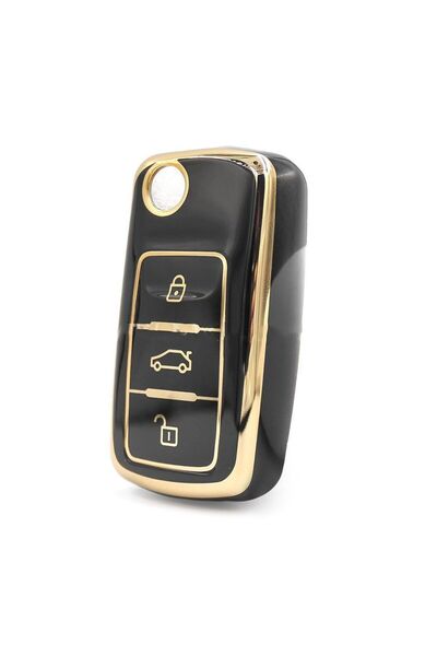 EBG İSTANBUL Volkswagen Uds Golf Transporter Caddy Jetta Black Car Key Remote Control Case