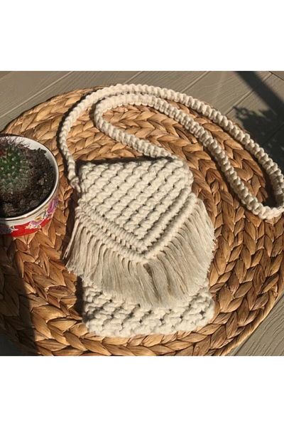 GMS Macrame Cell Phone Bag