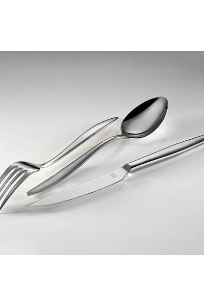 Hisar Mercury Shiny 89 Pieces - 12 Person Steel Blade Set