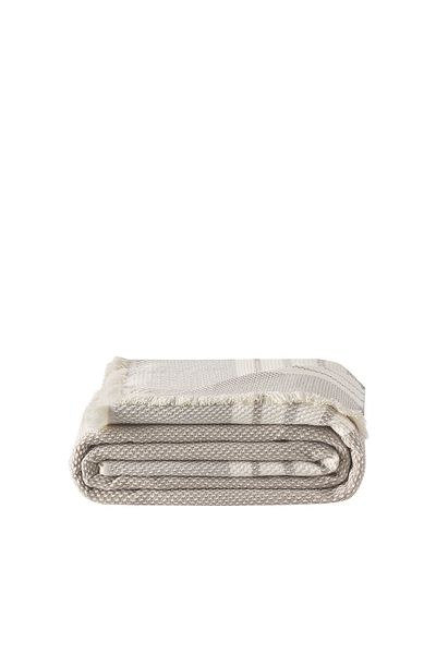 Puffy Gray Double Anna Bedspread