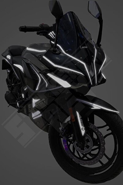 STİCKERCI BEY Bajaj Pulsar Rs 200 Compatible Full Sticker Set Custom