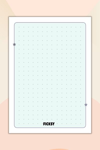 Ficksy 50 Light Blue Note Cards - A6 Size Working Notepad - Memo Pad