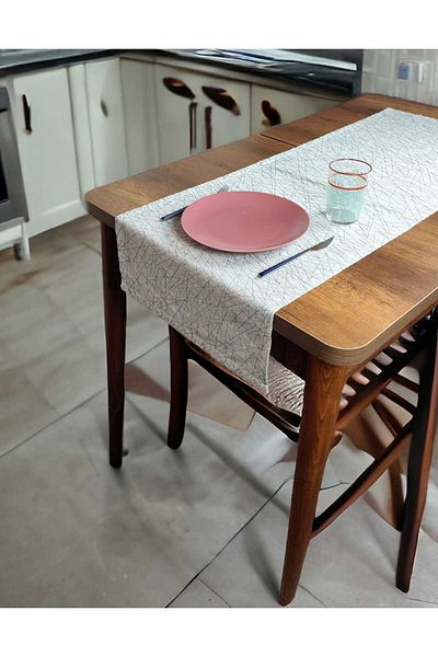 PİKKO HOME 48*136 CM Thin Polyester Embroidered Runner