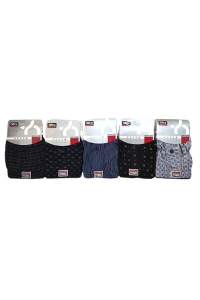 Öztaş Underwear 5 τεμάχια Öztaş Πετσέτα μέση, μπόξερ με σχέδια με κουμπιά