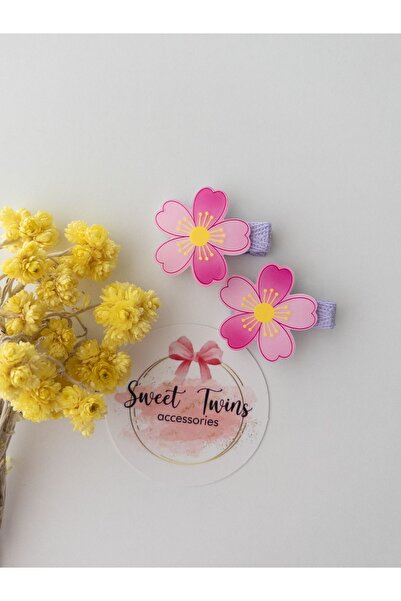Sweet twins accessories مشبك كوليت مزين بالزهور