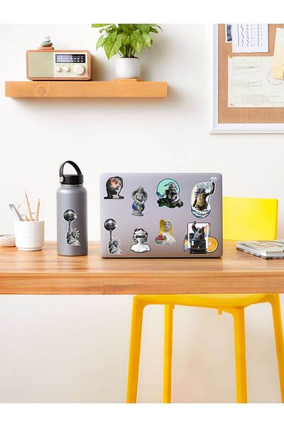 AR Sticker - Σετ αυτοκόλλητων tablet για φορητό υπολογιστή με θέμα την τέχνη