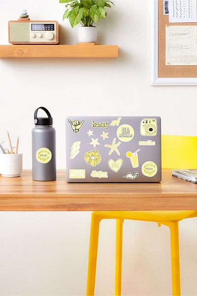 AR Sticker Σετ αυτοκόλλητων tablet Vsco Yellow Laptop Notebook 2 Συμβατό