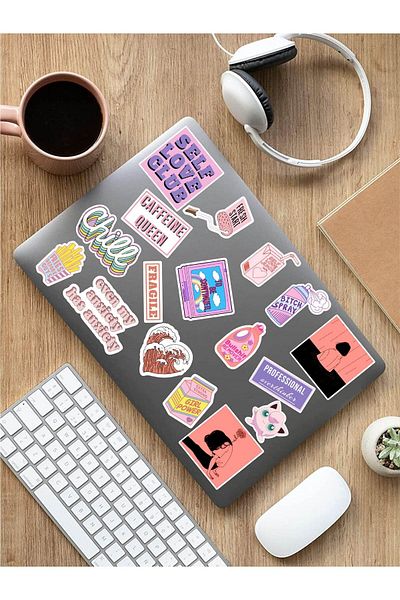 AR Sticker - Set de autocolante pentru laptop, notebook, tabletă, tematică pentru artă mentală