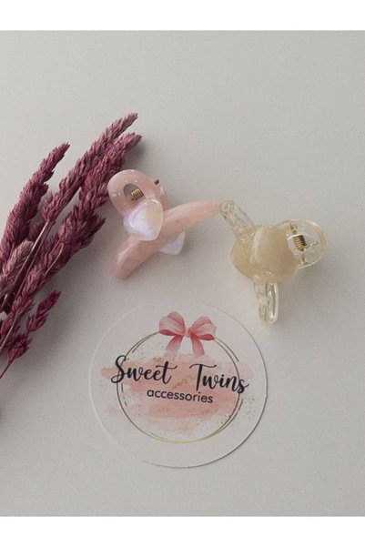 Sweet twins accessories مشبك مزلاج على شكل قلب