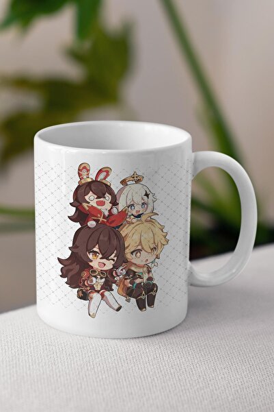 Anime Marketi كوب جينشين إمباكت المطبوع موديل 4 - كوب هدية لصديق الحبيب