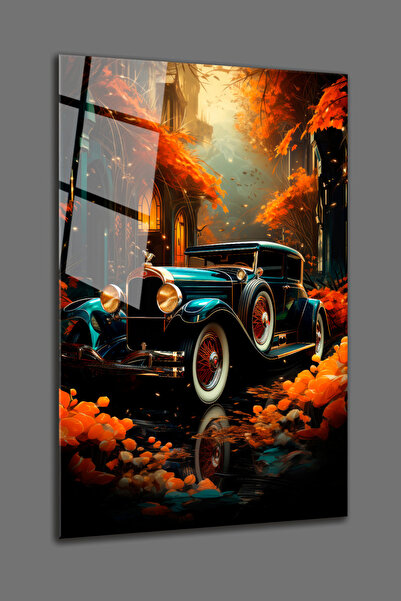 BV DEKOR ΚΛΑΣΙΚΟΣ ΣΤΥΛ ΑΥΤΟΚΙΝΗΤΟΥ ΓΥΑΛΙΝΟΣ ΠΙΝΑΚΑΣ - ΡΕΤΡΟ ΔΙΑΚΟΣΜΗΤΙΚΟΣ ΓΥΑ...