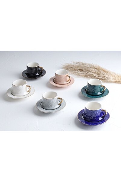 AROW Muba Consept Porselen 6 Kişilik Kahve Fincan Takımı