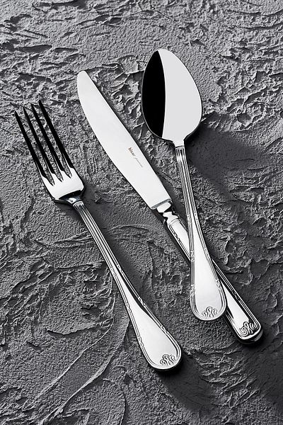 Hisar Infinity 18 Pieces - 6-Person Steel Spoon Knife Set