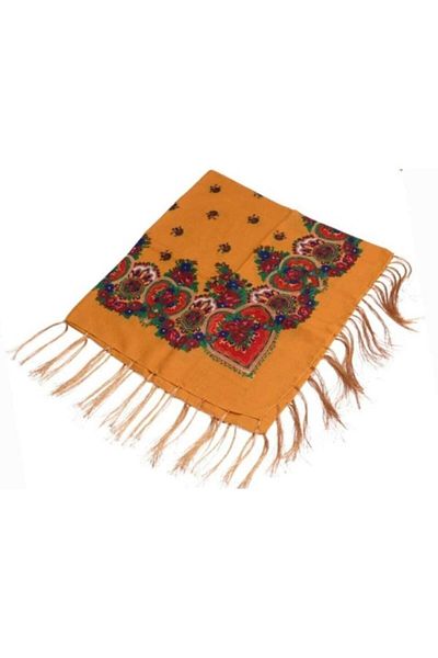 LİVO Large Size Hamavi Puchsia Tassel Shawl - Daily Use - Hamv-01
