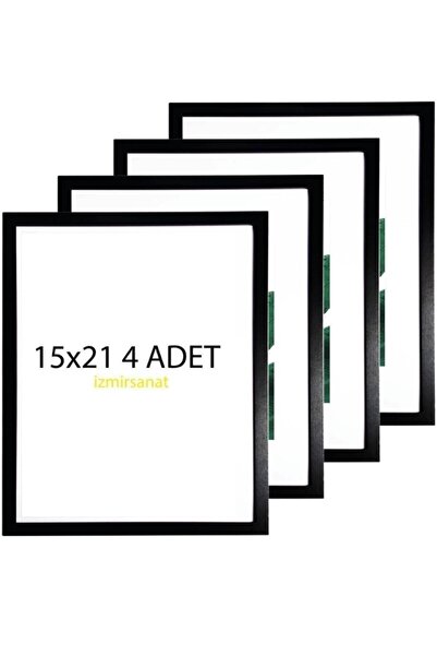 AS TİCARET 4 Pieces 15x21 Photo Frame Standing Model Horizontal Vertical Use