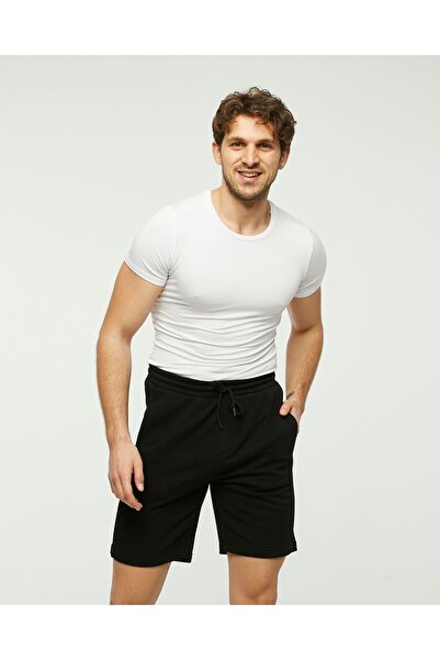 YHGTEKSTİL Erkek Rahat Terletmez Cepli Şort Eşofman Altı