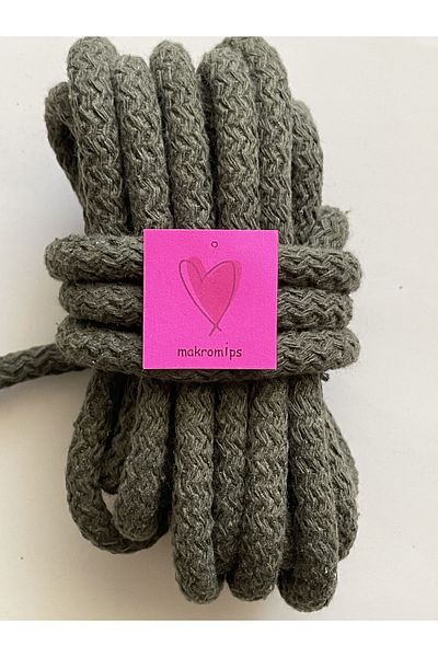 Makromİps MACROME ROPE (10 meters) COTTON WOVEN CORD COLON TRESS HOBBY BASKET SUPLA BAG ROPE
