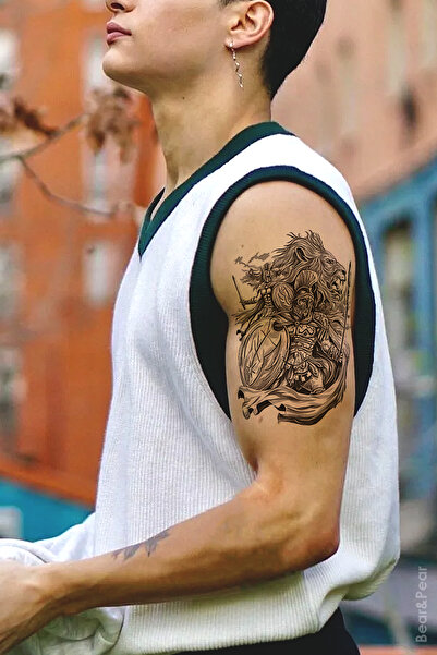 BP Tattoo Warrior Spartalı Savaşçı Dövmesi Unisex Tattoo