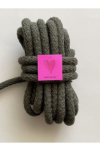 Makromİps MACROME ROPE (10 meters) COTTON WOVEN CORD COLON TRESS HOBBY BASKET SUPLA BAG ROPE