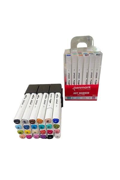 penmark Set of 24 Marker's Art Brush Pens