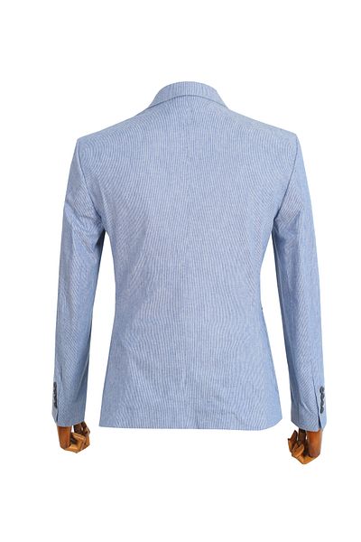 ACTUAL Blue Slim Fit Single Jacket - 7151-R1