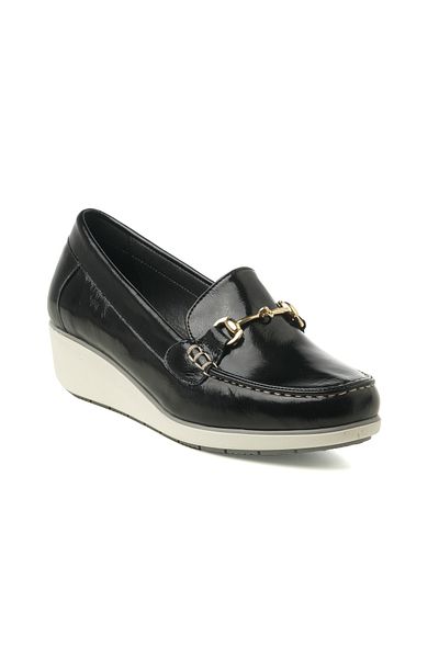 John May Oxford Black Patent Leather Effect Women's/Girls' Dress - EL-7186 054 JOHN MAY (2702)