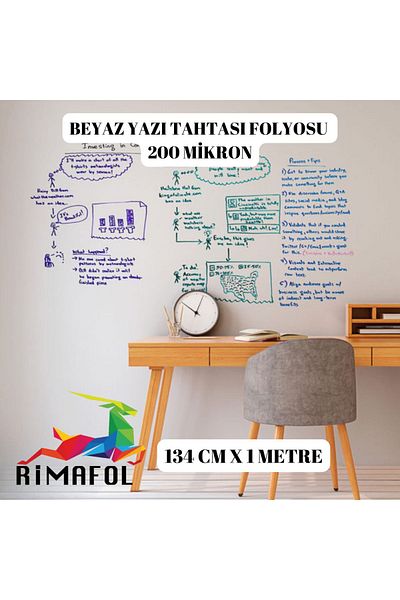 RİMAFOL Rimafol White Blackboard Foil 134cmx1m 200 MICRON