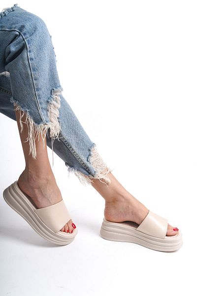 MARSEDO Atinna Women's - Open Toe, Wedge Heel Tekband Daily Slippers