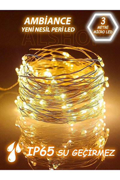 ALSHOP Ledli Yapay Sarmaşık Sonbahar 230 Cm 3 Metre Peri Led Işık Günışığı