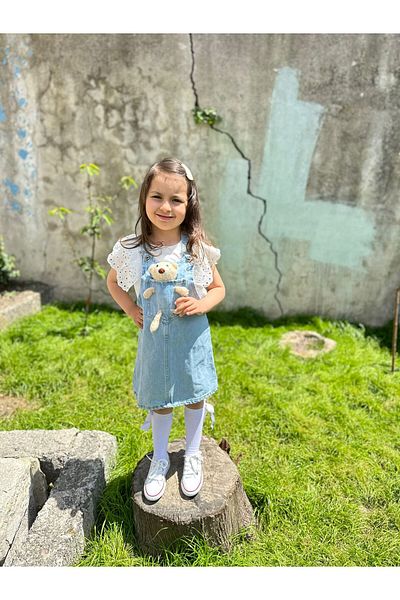 VOSVOSBABY Rochie din denim Teddy Salpet