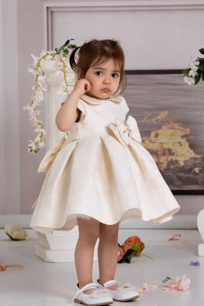 SÜSLÜ PİNK KİDS BEBEK ELBİSE