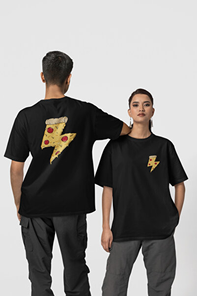 Harmandar Pica Sa deznom Unisex bela Oversize kroj T-shirt - 100% pamuk